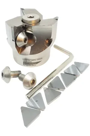 Budget TERRA CARBIDE 07-0703-13 - 2.000" - 90 Degree Indexable End Mill Set With Inserts (Single), Right Hand