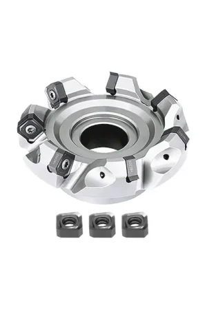 ZCC-CT - 4.000" - 45 Degree Indexable Face Mill Set with Inserts, Right Hand Limited Time