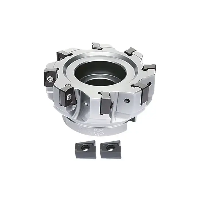 Popular ZCC-CT KIT1-EMP13-09-01 - 2.000" - 90 Degree Square Shouldering Indexable Face Mill Set with Inserts, Right Hand