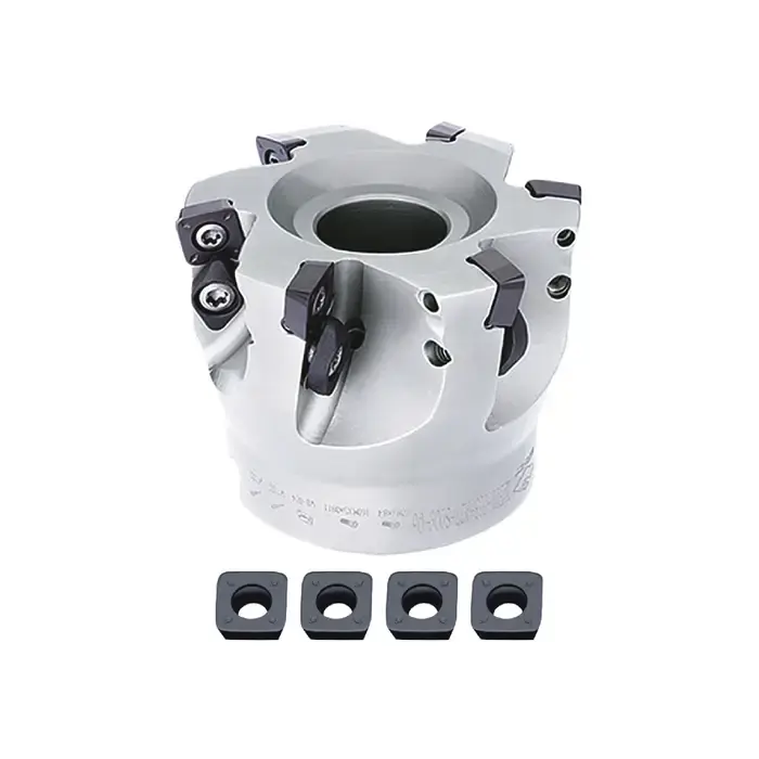 Same Day Shipping ZCC-CT KIT1-XMR01-07-01 - 2.000" - High Feed Indexable Face Mill Set with Inserts, Right Hand