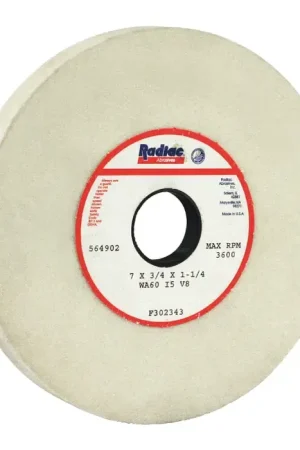 Free Returns RADIAC 34078642 7" Diameter Surface Grinding Wheel - 1-1/4" Hole Size, I Wheel Hardness