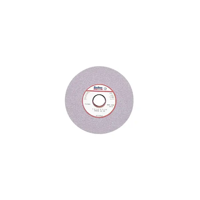 Crafted RADIAC 34078845 7" Diameter Surface Grinding Wheel - 1-1/4" Hole Size, H Wheel Hardness