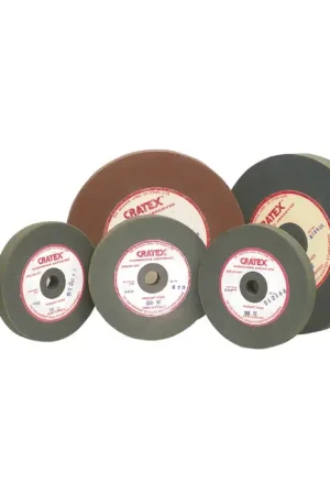 CRATEX 412 4" Wheel Diameter, 1/2" Arbor Hole Size Rubberized Abrasive Best Price