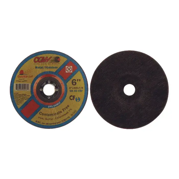 Exclusive Offer CGW ABRASIVES 45009 7" Diameter White Aluminum Oxide Bonded Cut-Off Wheel - 7/8" Hole Size, 1/16" Wheel Thickness
