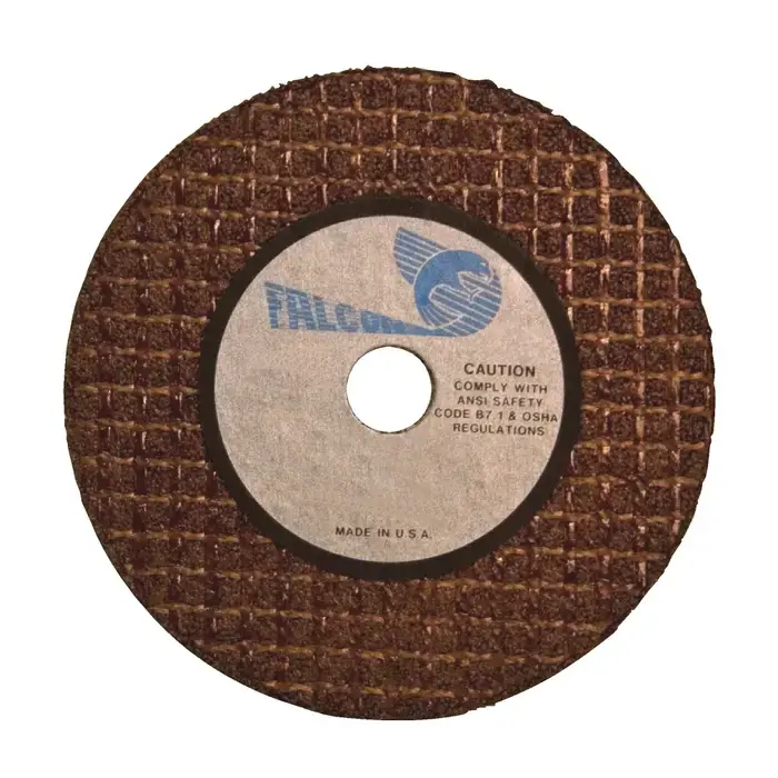 FALCON 2F22 4" Diameter Aluminum Oxide Bonded Cut-Off Wheel - 3/8" Hole Size, 1/16" Wheel Thickness Holiday Sale