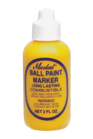 Professional Grade MARKAL 84621 Ball Point Tip Type, Yellow Color Paint Marker