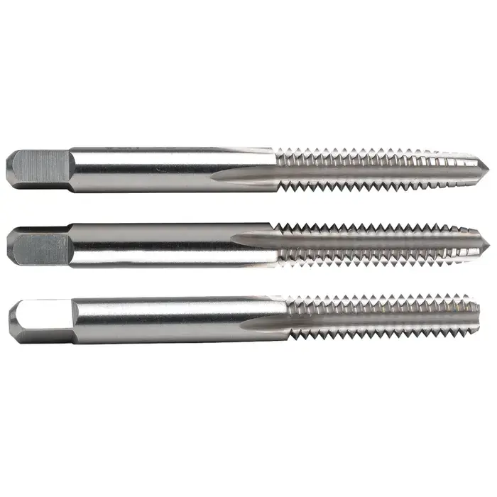 TTC 14-500-440 4-40 Size, Taper Chamfer, 4 Flute, Bright High Speed Steel, Left Hand Cut Straight Flute Hand Tap Limited Offer
