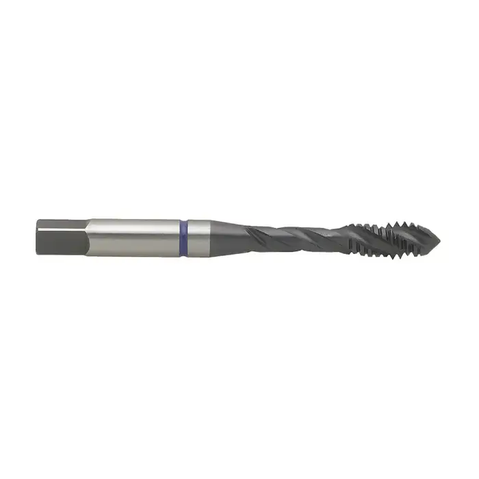 T&O 12-678-711 M6-1 Size, D4 Thread Limit, Bottoming Chamfer, 3 Flute, AlTiN Vanadium High Speed Steel, Right Hand Cut Spiral Fluted Tap Brand New