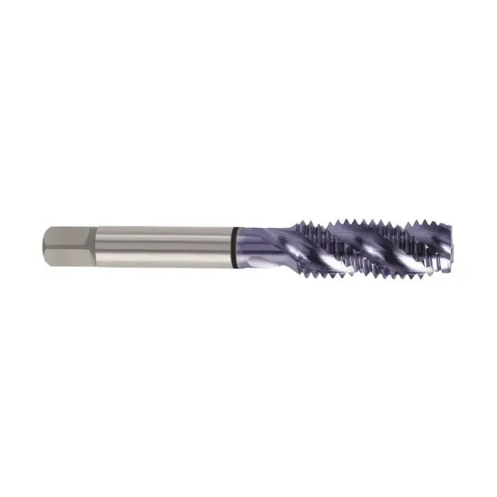 Same Day Shipping YG1 1/4"-20 Size, H3 Thread Limit, Modified/Semi Bottoming Chamfer, 3 Flute, TiCN High Speed Steel EX, Right Hand Cut Spiral Fluted Tap