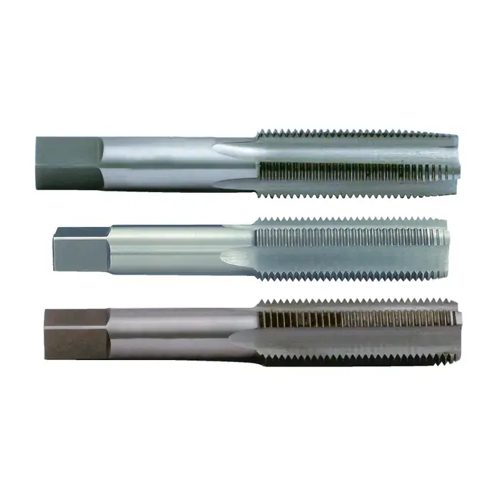 Big Sale TTC 18-900-065 6mm-1.00mm Size, Set Of 1 Each Taper, Plug & Bottoming Chamfer, Multiple Flute, Bright High Speed Steel, Right Hand Cut Straight Flute Hand Tap