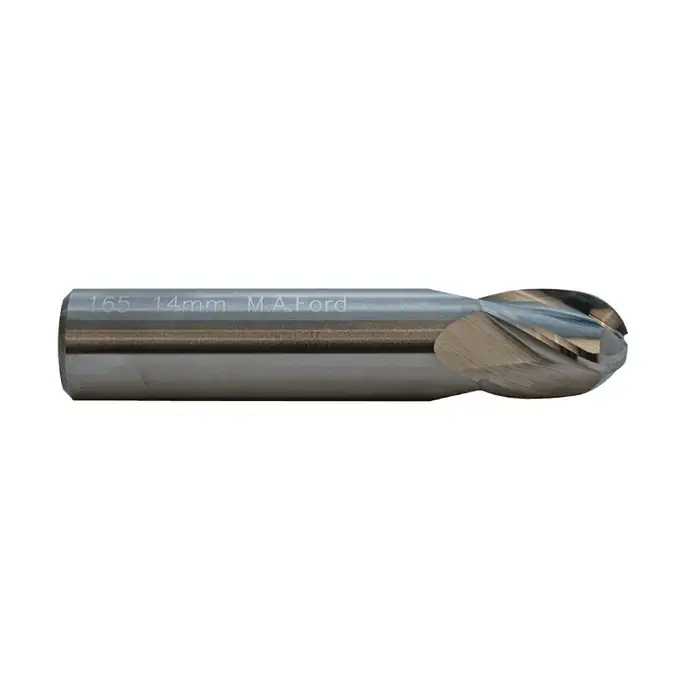 M.A. FORD 16531500 8.00mm Size, 13.00mm LOC, 4 Flute, Solid Carbide Ball End Mill Trusted Brand
