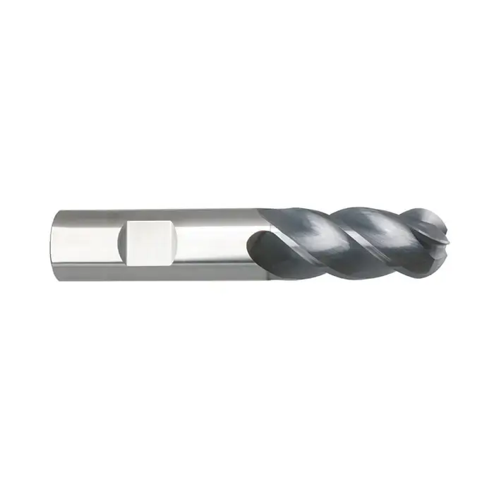 NIAGARA N09432 1/2" Size, 1" LOC, 4 Flute, Solid Carbide Ball End Mill Must Have