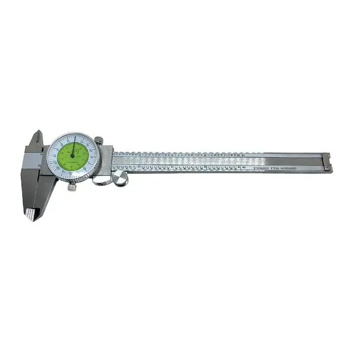 iGaging 100-164 Dial Caliper, 0 - 6" Range, White/Green Face Order Now
