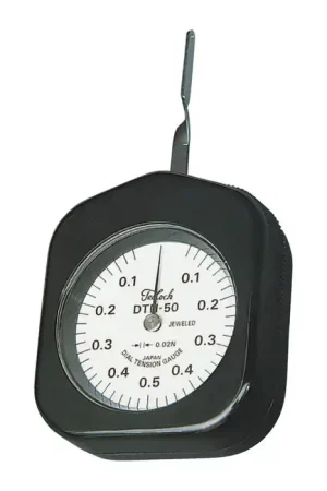 TECLOCK DTN-50 Dial Tension Gage Type, 0.06N - 0.5N Capacity, 0.06 - 0.5 - 0.06 Reading Force Gage Certified