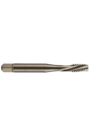 YMW 387613 1/4"-20 Size, H3 Thread Limit, Modified/Semi Bottoming Chamfer, 3 Flute, Nitride Surface Toughening Treatment Powdered Metal High Speed Steel, Right Hand Cut Spiral Fluted Tap Time-Limited
