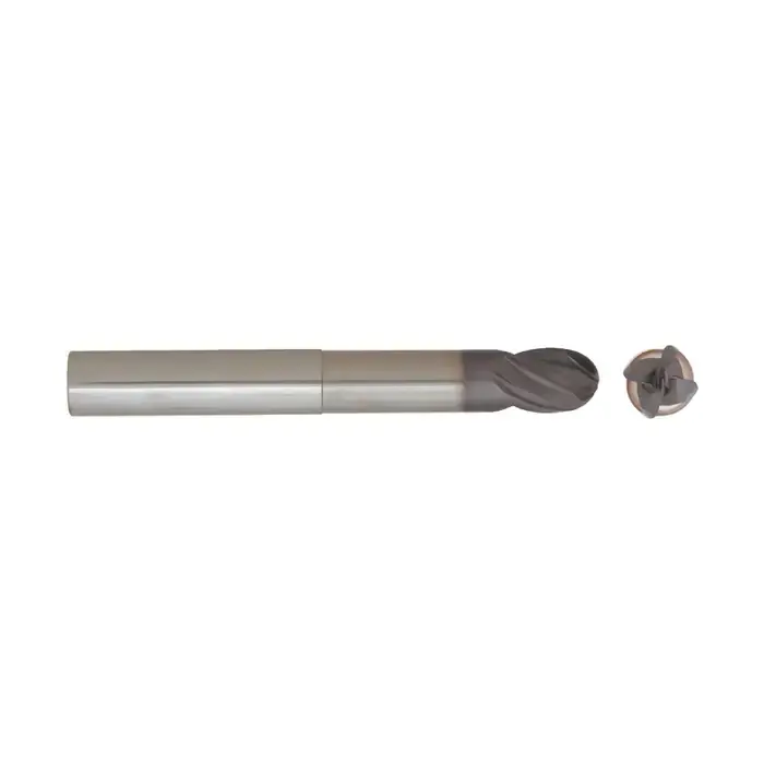 Sale NIAGARA N57544 3/8" Size, 1/2" LOC, 4 Flute, Solid Carbide Ball End Mill