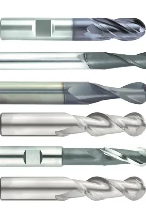NIAGARA N89737 1/32" Size, 1/16" LOC, 2 Flute, Solid Carbide Ball End Mill Exclusive Offer