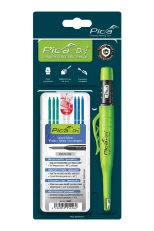 Affordable PICA 30404 Solid Lead Tip Type, (3) Blue, (2) White, (3) Green Color Automatic Pencil Bundle