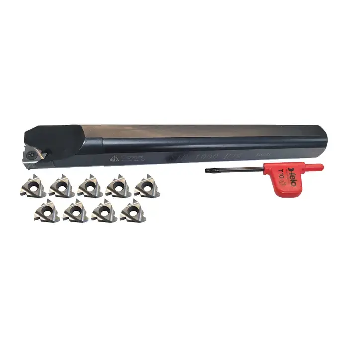 Markdown CARMEX - Internal Lay Down Threading Set with Inserts, 1.0" Shank, Right Hand