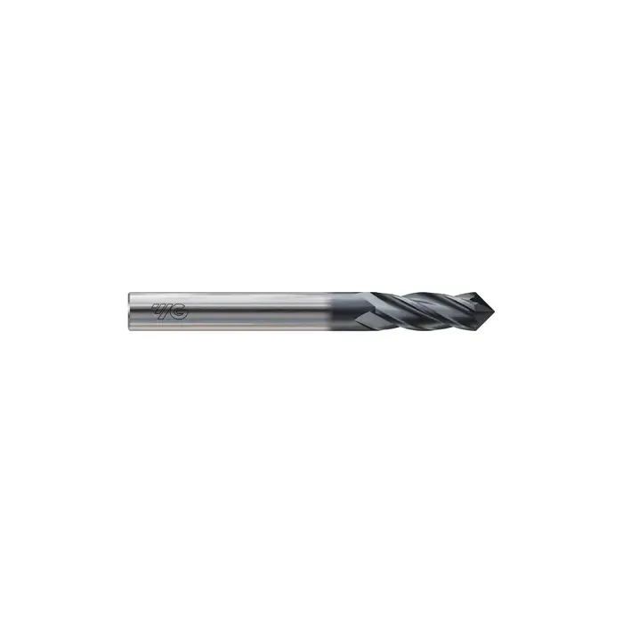 Clearance YG1 E5I34016 1/4" Size, 3/4" LOC, 4 Flute, 90° Point Angle, Solid Carbide Drill Mill