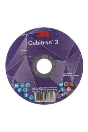 3M 7100303860 3" Diameter Precision Shaped Ceramic Grain Bonded Cut-Off Wheel - 1/4" Hole Size, 0.035" Wheel Thickness Factory Price
