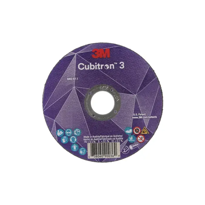3M 7100303860 3" Diameter Precision Shaped Ceramic Grain Bonded Cut-Off Wheel - 1/4" Hole Size, 0.035" Wheel Thickness Factory Price