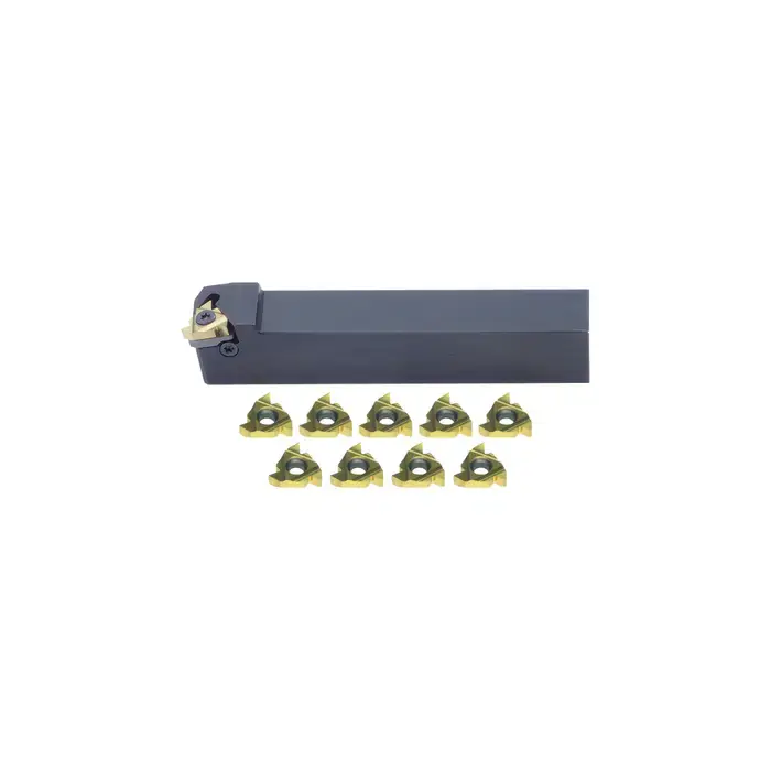 Affordable CARMEX SER-0750-K16 P25C - Multi-Piece Lay Down Threading Set with Inserts, 3/4" Shank, Right Hand
