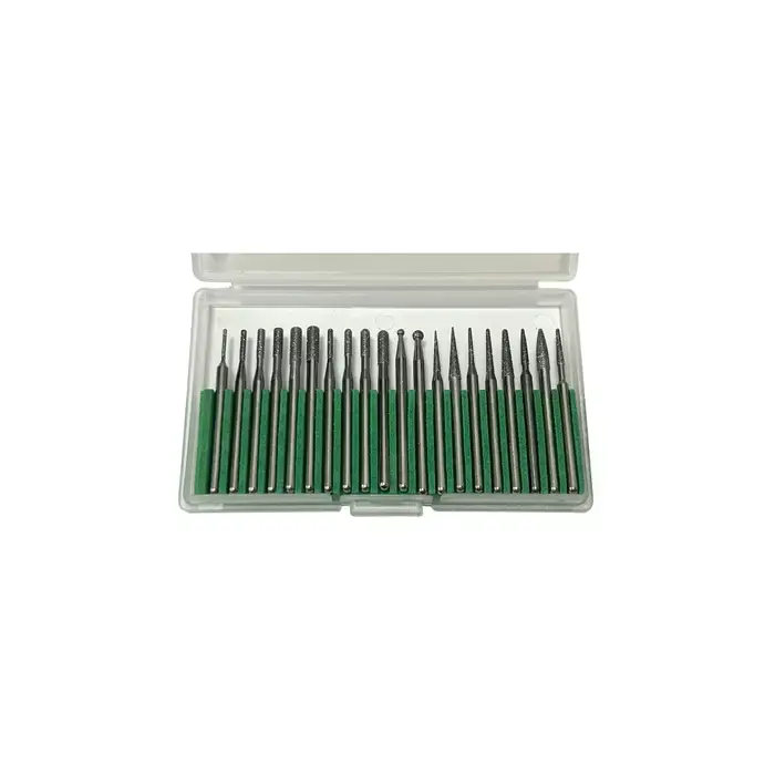 Limited Offer BESDIA BHS-20 Diamond Mounted Point - 20 Assorted Point (Shape Code Assorted), Medium, 2.34mm Shank Diameter