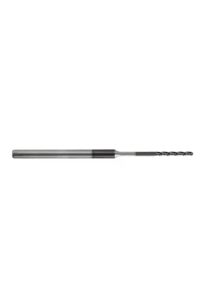 KEO 930 Solid Carbide End Mill, Ø.031 x .155, .300 Reach Length, 3 Flute, 5xD Flute Length, Ballnose, AlTiN Coated Flash Sale