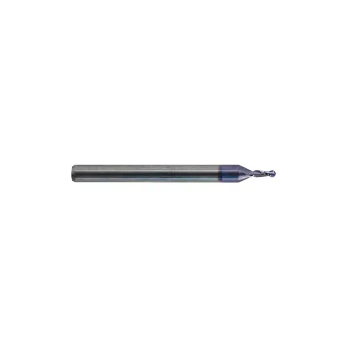 Clearance KEO 930 Solid Carbide End Mill, Ø.027 x .081, 2 Flute, Standard Length, Ballnose, AlTiN Coated