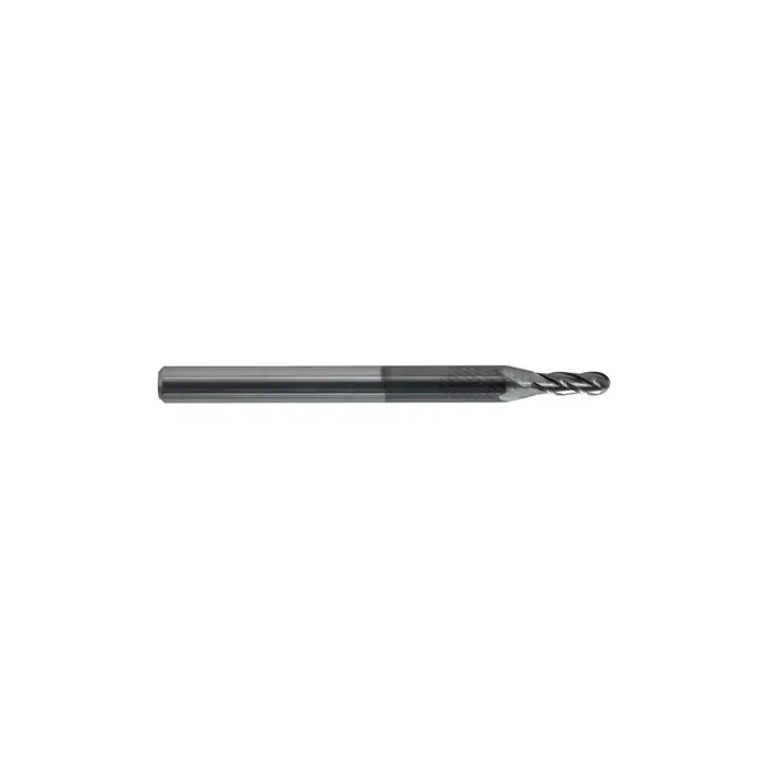 Fresh Stock KEO 930 Solid Carbide End Mill, Ø.056 x .168, 4 Flute, Standard Length, Ballnose, AlTiN Coated