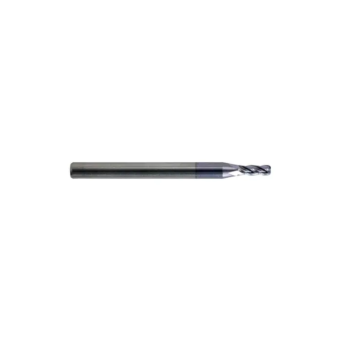 KEO 930 Solid Carbide End Mill, Ø3/50 x .180, 4 Flute, Standard Length, .015 Corner Radius, AlTiN Coated Last Chance