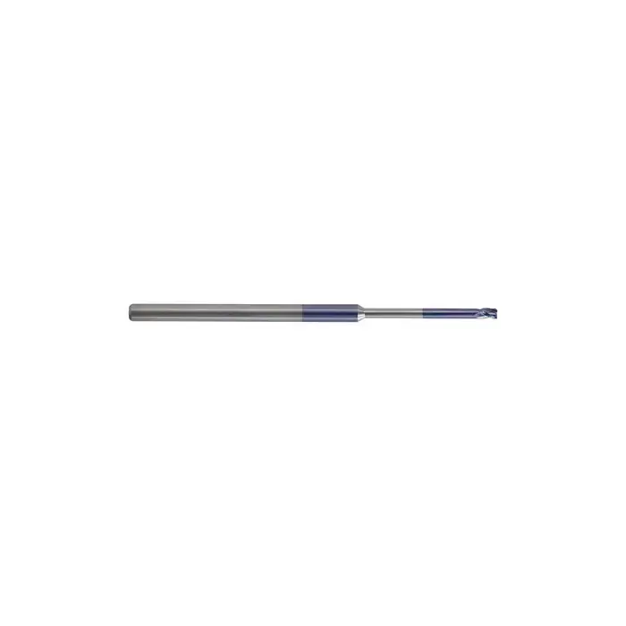 Fast Shipping KEO 930 Solid Carbide End Mill, Ø.060 x .090, Long Shank, 12x Reach Length, 3 Flute, Stub Length, Square, AlTiN Coated