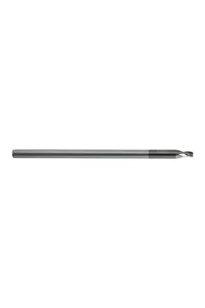 Bargain KEO 930 Solid Carbide End Mill, Ø1/4 x 3/8, Long Shank, 12x Reach Length, 3 Flute, Stub Length, Square, AlTiN Coated