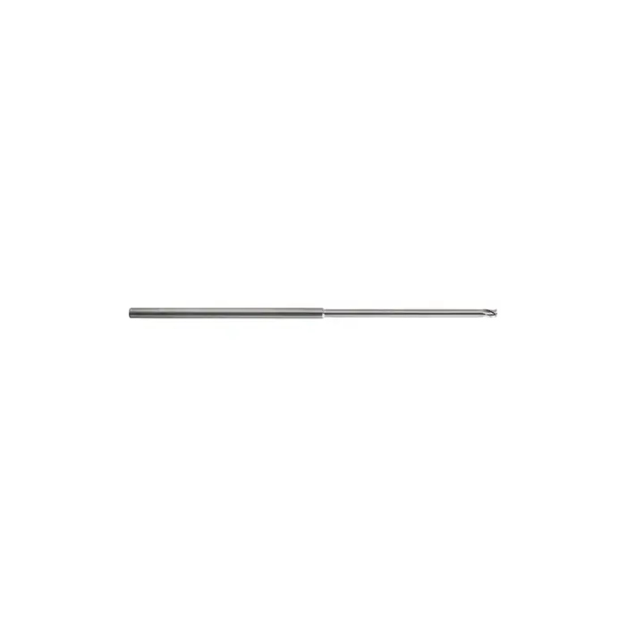 Affordable KEO 930 Solid Carbide End Mill, Ø.093 x .140, Long Shank, 20x Reach Length, 3 Flute, Stub Length, Square, AlTiN Coated