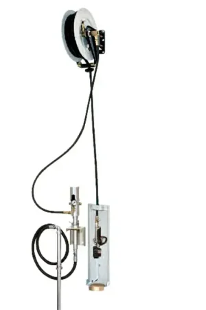 Factory Price LiquiDynamics 20001-S8 3 1 Wall Mount Drum Kit w/ 30 Ft Reel, Electronic Digital Meter & Drip Tray