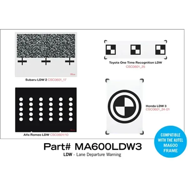Autel MaxiSYS ADAS MA600LDW3 - Expansion Set of Targets for MA600 LDW Budget