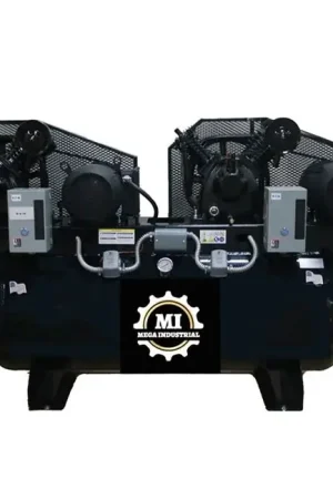 MEGA MP-75120DPBA Industrial Duplex Electric Air Compressor 120 gal Horizontal Tank Factory Price