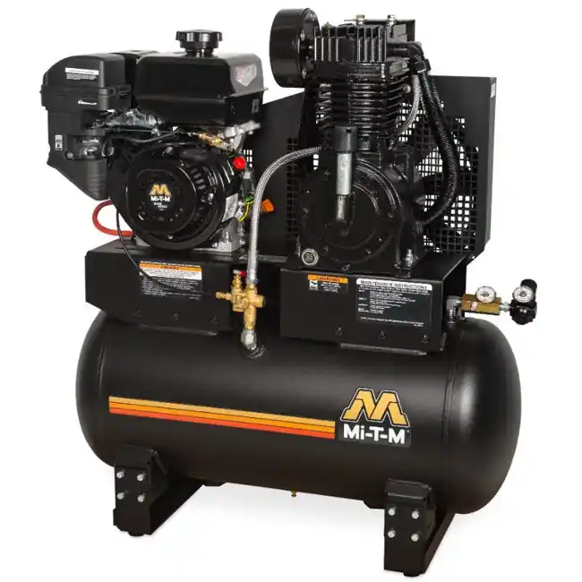 Shop Now Mi-T-M AM2-SM09-30M - 30-Gallon Two Stage Gasoline Air Compressor