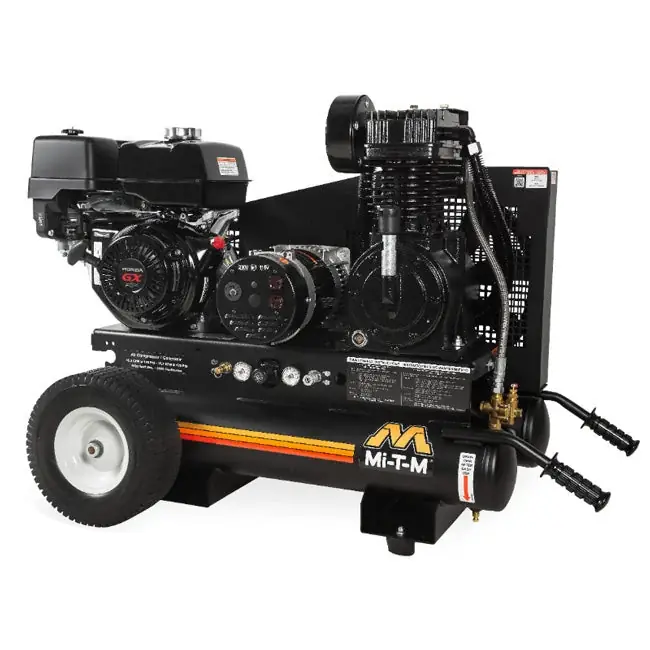 Mi-T-M AG2-PH13-08M1E - 8-Gallon Two Stage Gasoline Combination Air Compressor / Generator Premium
