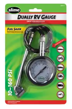 160 psi Dial Tire Gauge w/Hose - No. 2020-A Premium